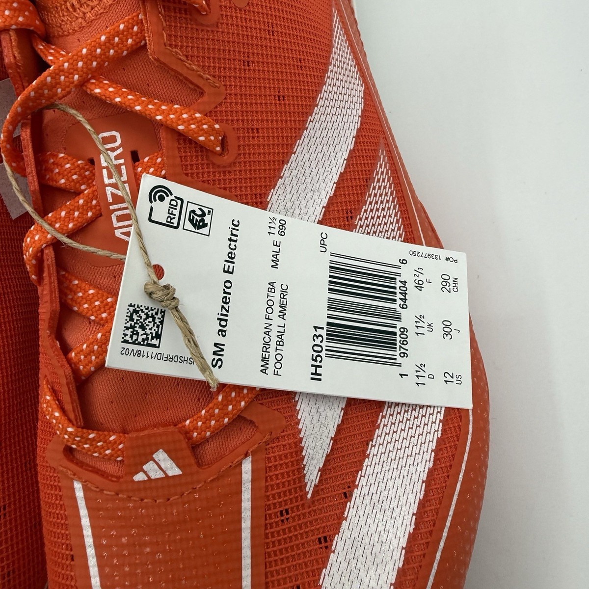 Adidas SM Adizero Electric Football Cleats Orange IH5031  display picture 1