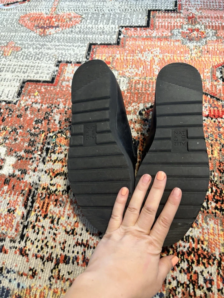 Naturalizer Shoes Womens Size 8.5 Adiline Black Leather Slip On Loafers - Image 3 of 4