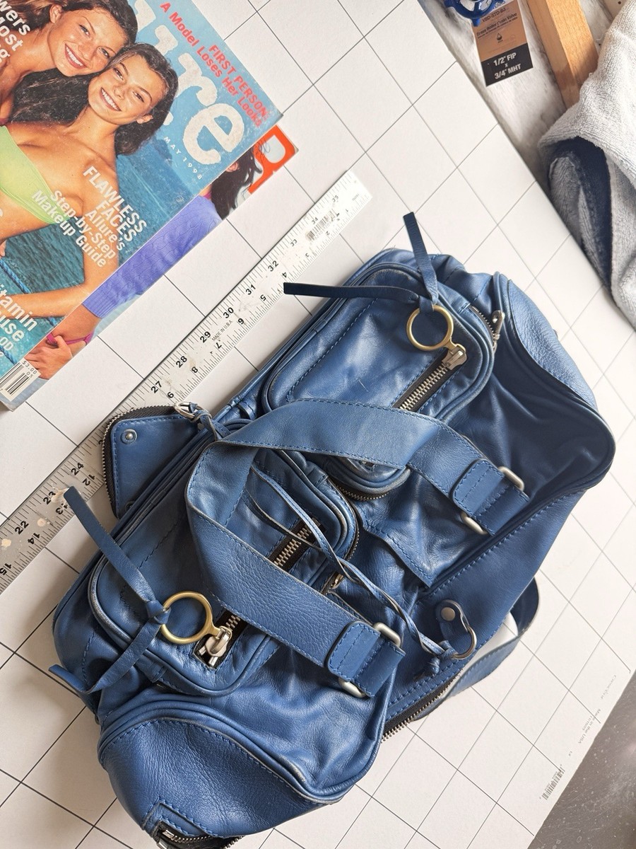 RARE Auth Chloe Betty Leather Italy Y2K Multi Pocket Handbag Bag