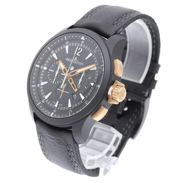 Jaeger LeCoultre — Jaeger-LeCoultre Master Compressor 179.C.C7 44mm Ceramic Black Dial Watch #C1577