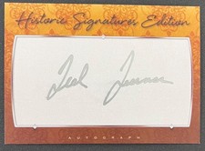 TED TURNER Atlanta Braves CNN TBS Signed AUTOGRAPH Signature Card