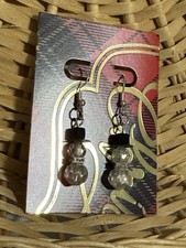 Snowman beaded earrings