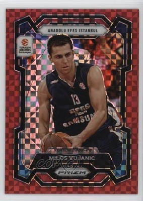 2023 Panini Prizm Turkish Airlines EuroLeague Red Power 47/75 Milos Vujanic 0ud4