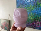 Fenton lavender /purple  Owl Fairy Light Lamp
