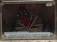 2021 Topps Star Wars Battle Plans 1/1 Blank Back - Ahsoka Stops Maul