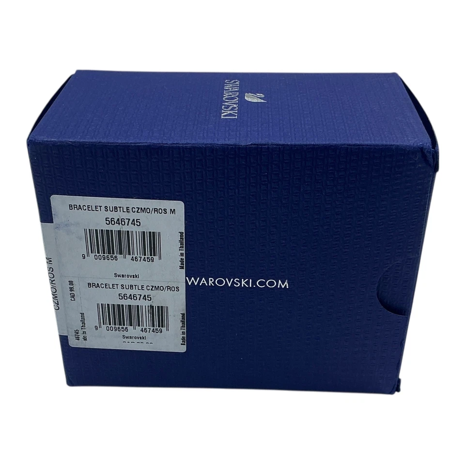 Pulseira Swarovski 5646745 coração sutil cristal tom ouro rosa - Imagem 3 de 4