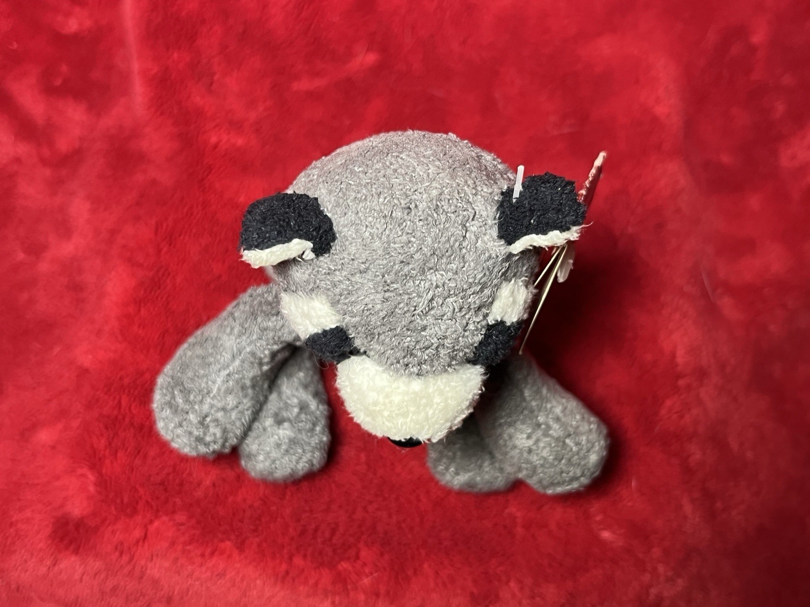 Russ Luv Pet Racky Raccoon Grey Chamois 5” Beanie Plush Small Floppy Lovey Tag!