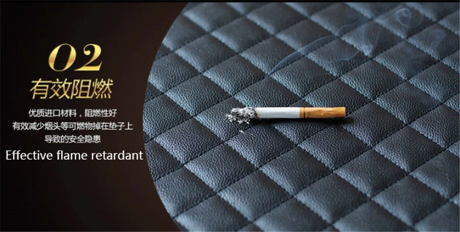 Universal Armrest Box Mats Car Interior Armrest Pad Black PU Leather (US Stock) - Изображение 4 из 4