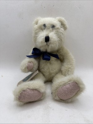 VTG Boyds JB Bean Associates White Teddy Bear Bean Series Plush Tags Collectible