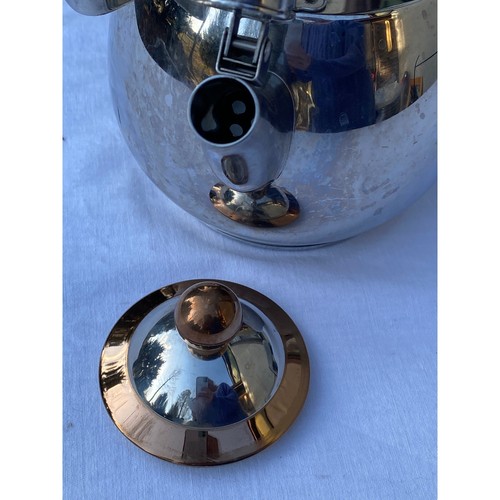 IL Mulino New York, 18/10 Stainless Steel Whistling Tea Pot 6.5 in tall VGUC - Picture 11 of 16