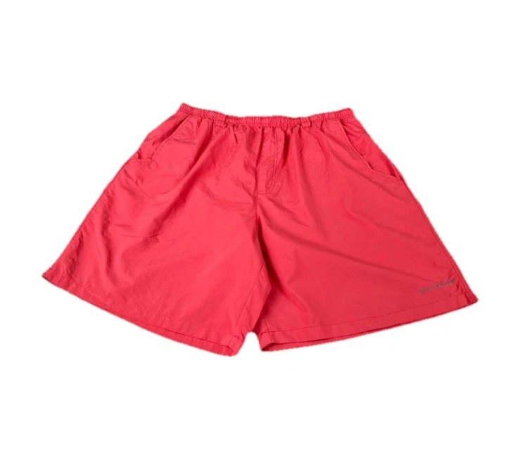 COLUMBIA PFG Backcast III Water Shorts Men's XL Red 8" Fishing Swim Trunks Lined