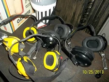 4 pairs BTH Noise canceling racing two 2 way radio headset Rugged Avcomm w Mic