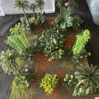 (NO100A) A Jungle auf 6mm MDF 400mm x 300 für 28mm) 