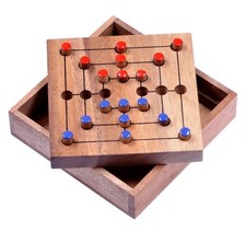 Mühle Gr. S   Holz Strategiespiel für 2 Spi...