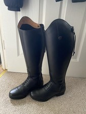 Moretta Luisa synthetic tall riding boots size 5 wide calf brand new