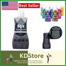 Rit DyeMore Synthetic Fabric Dye – Graphite, 7 oz.
