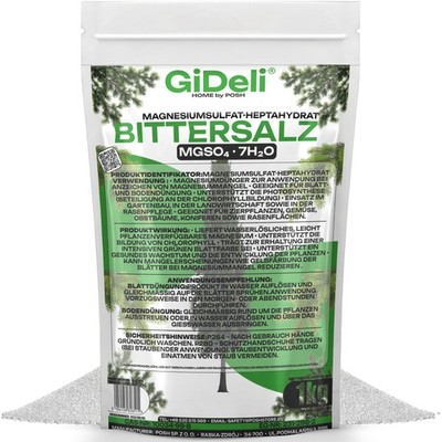 Bittersalz 1kg Magnesiumsulfat Koniferen Hecken Tannendünger Sofort Grün GiDeli