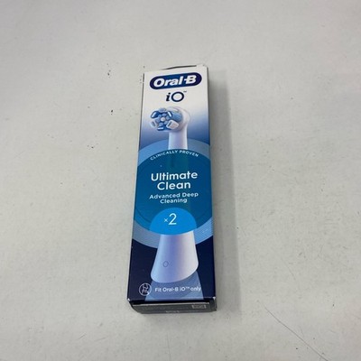 Oral-B iO Ultimate Clean Replacement Brush Heads - White, 2 Count