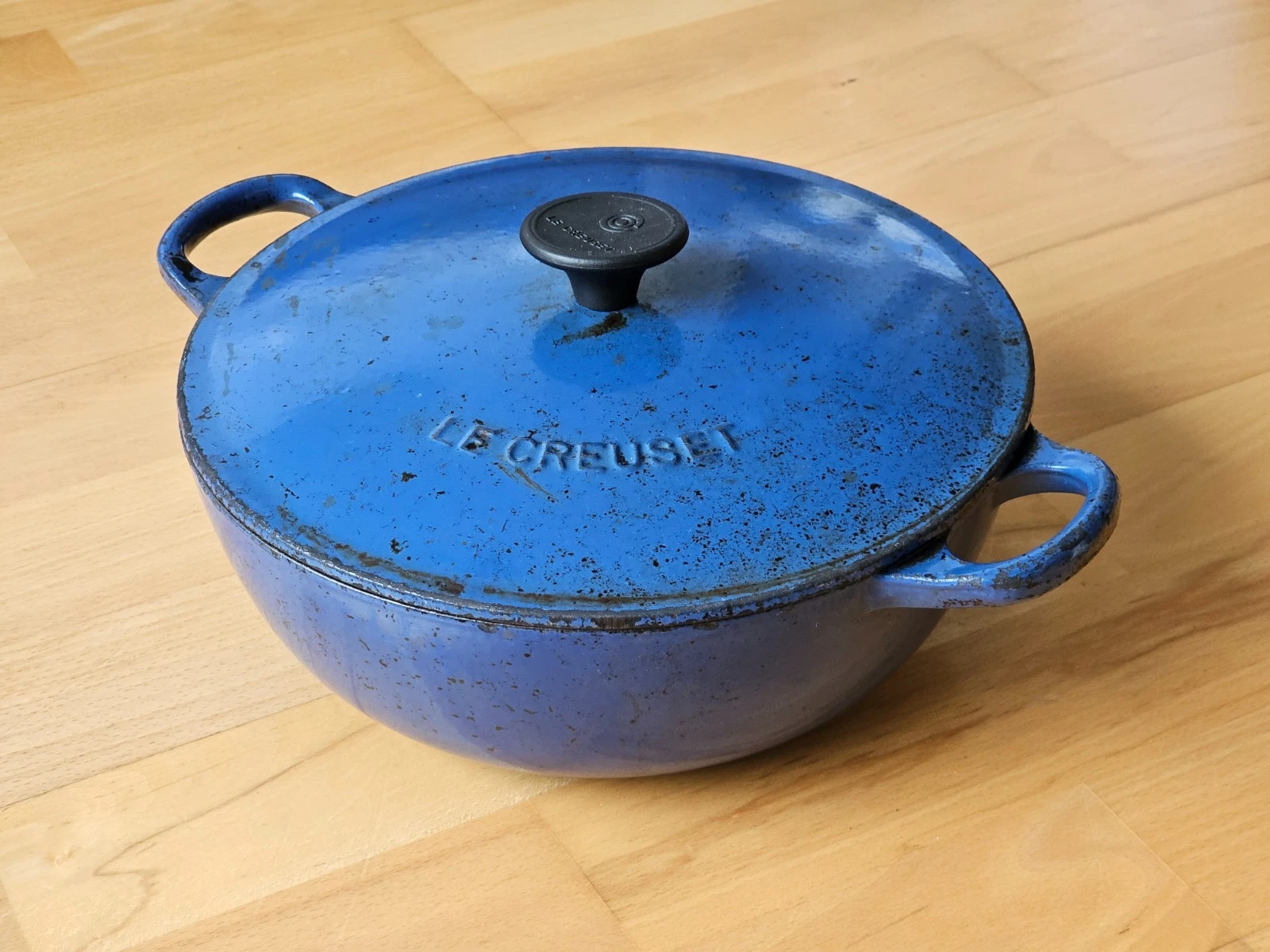 Le Creuset Enameled Cast Iron Cobalt Blue #22 Marmite/Soup Pot 2-5/8 qt France
Opens in a new window
