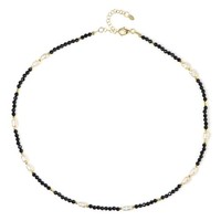 Cavill Silberhalskette 33,24Ct Perlen Spinelle HäMatit Vergoldet