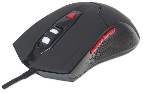 Manhattan Wired Optical Gaming USB-A Mouse with LEDs (Clearance Pricing), 480 Mb