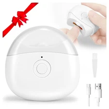Automatic Electric Nail Clipper with,LED Light & 2 Speeds with,Nail Scraps Stora