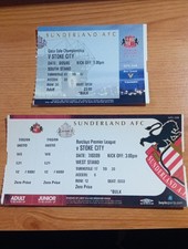 Ticket x 2 2004/5 8/5/2005 & 2008/9 7/2/2009 Sunderland v Stoke City