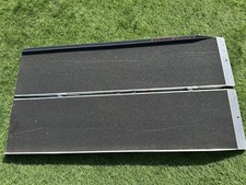 Aluminium Bi-Fold Wheelchair Access Ramp, Portable Folding Anti-Slip Surface