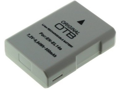Original OTB EN-EL14 Akku für Nikon D5200 / D5300 / D5500 / D5600