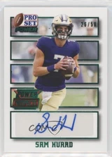 2021 Leaf Pro Set Power Prospects Emerald Spectrum Foil /50 Sam Huard Auto