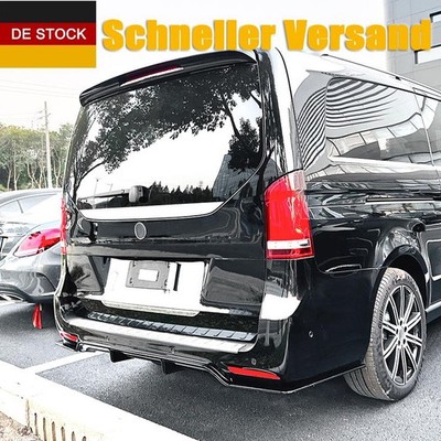 Schwarz Glänz Heckdiffusor-Aufsatz für Mercedes-Benz V-Klasse W447 AMG 2018-2023