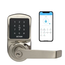 Smart Door Lock, Keyless Entry Door Lock, X2 Handle Lock with Touchscreen Key...