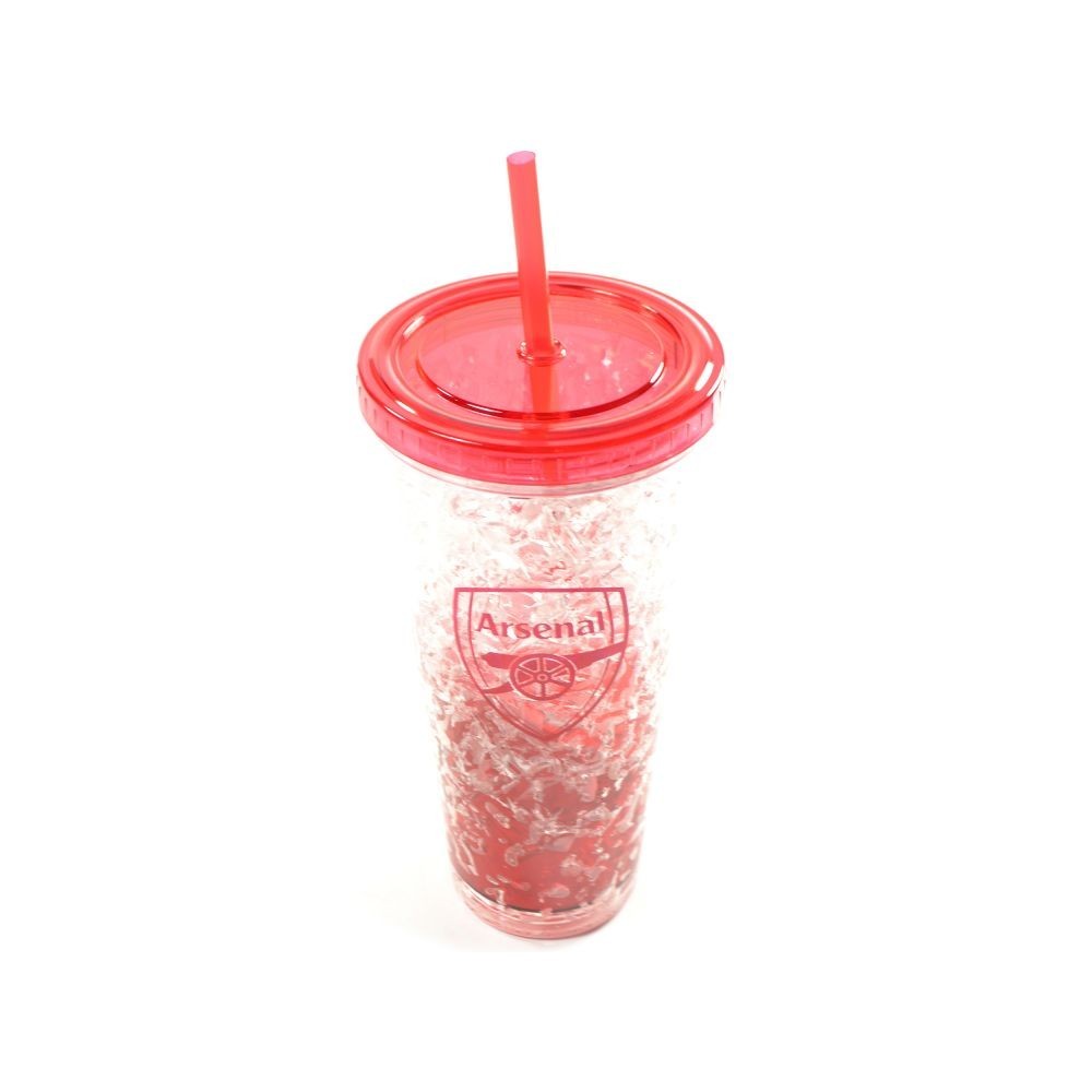 Arsenal FC Crest 20.2floz Freezer Cup With Straw (BS3795)