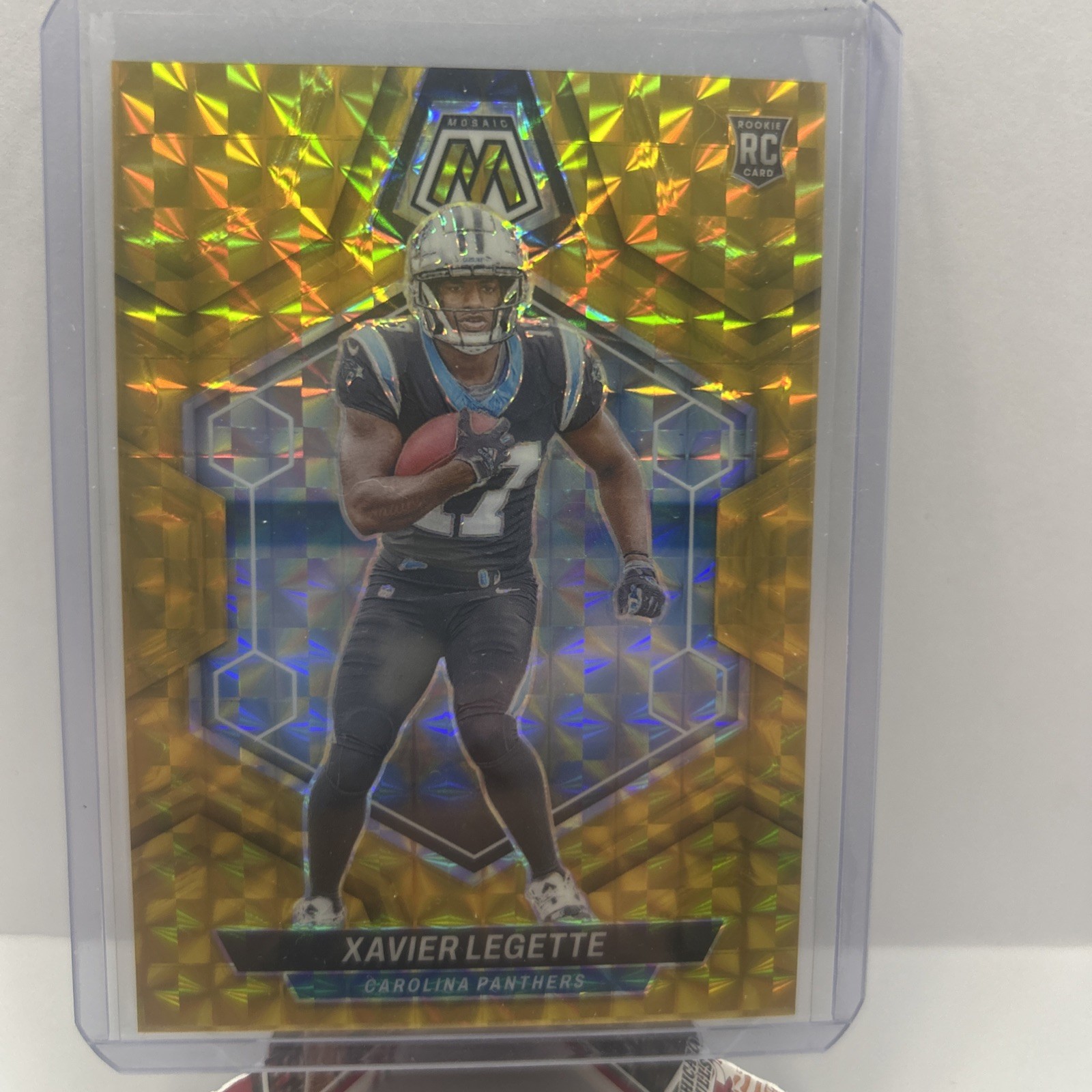 2024 Panini Mosaic - Rookies Xavier Legette #332 True Gold /10 Panthers RC