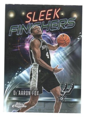 2025-26 Topps Chrome Basketball  San Antonio Spurs Sleek Finishers De'Aaron Fox