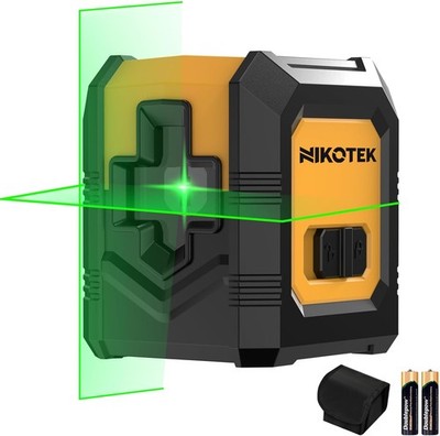Green Laser Level 100 feet Cross Line Laser with Self-Leveling Green Beam
