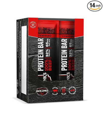 Jack Links Protein Riegel Beef Original   14er Pack (14 x 22,5 g)   Low Carb Pro