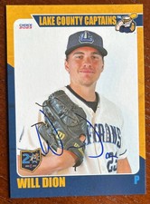 WILL DION 2023 Lake County Captains SIGNED AU...