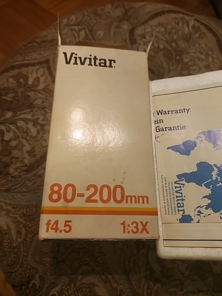Vivitar 80-200mm F4.5 For MINOLTA M/MD Mount MACRO 1:3X Zoom Lens NEW in Box - Image 3 of 3