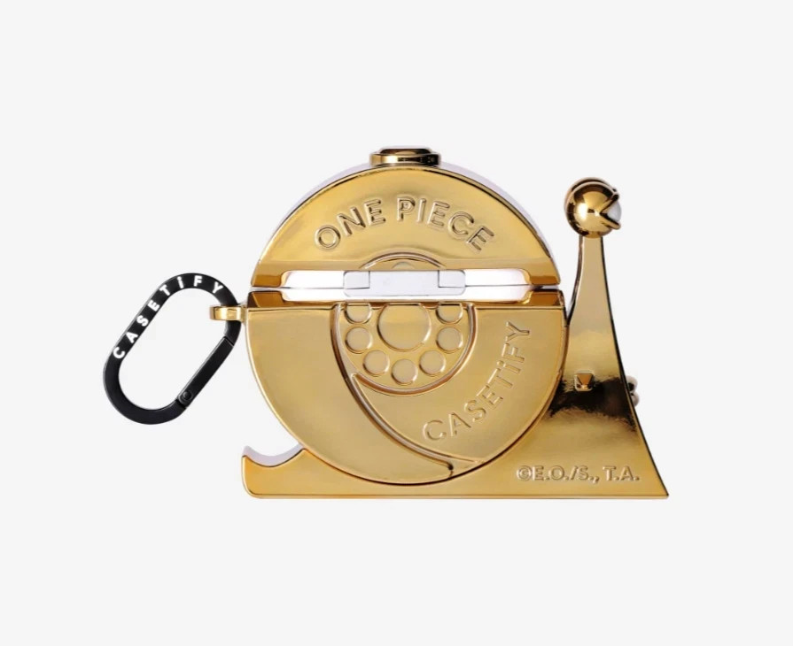 Casetify x One Piece Golden Transponder Snail 3D Gold Case / New