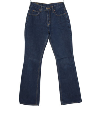 LEE Jeans Indigo W28 L33 Regular Bootcut High Waist Denim, Used (Cod.J348)