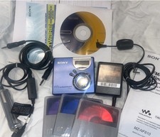Sony MZ-NF610 Portable MiniDisc Recorder EUC TESTED WORKS GOOD