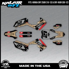 Kalair GFX Graphics Kit for CRF250R 2010-13 and CRF450R 2009-2012 Semperfi - RED