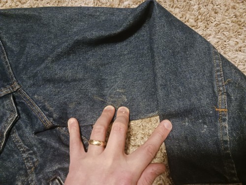 Vintage Levis Denim Trucker Jacket Mens Size 38R 70506-0216 USA Made 80s 90s by Levi's, $49.95 - Photo 10