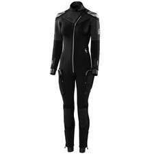 Waterproof W8 7mm Women's Ladies Stretch Scuba Dive Full Wetsuit Front Zip, XL