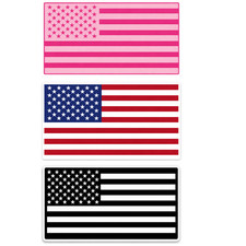 UNITED STATES FLAG - USA - PATRIOT - AMERICA - MILITARY - STICKER - DECAL