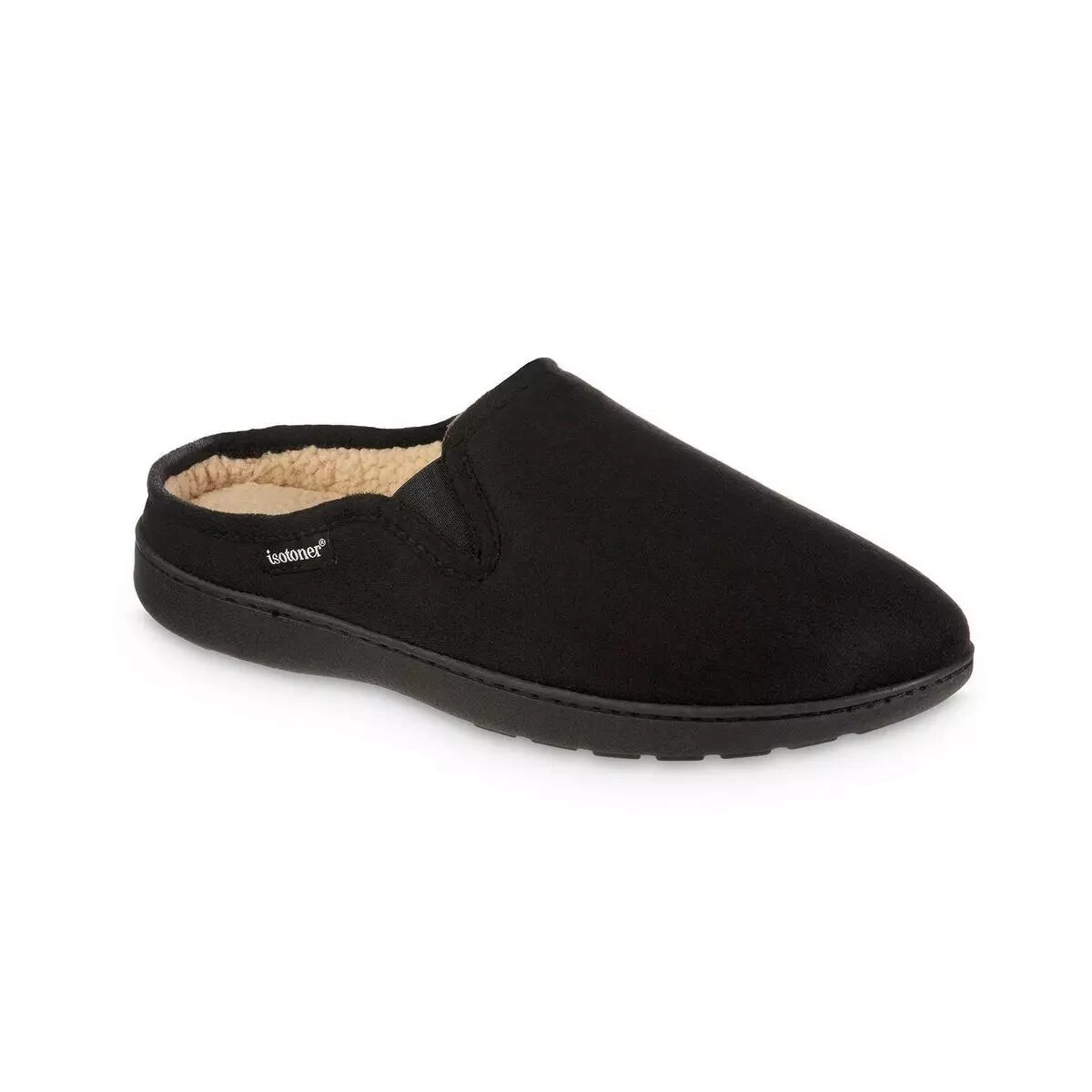 APL Pantofole slip on comfort Isotoner da uomo finta pelle scamosciata XLarge (11 12)