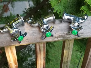 3 VINTAGE COMMERCIAL FAUCETS WATER SAVER FAUCET COMPANY