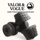 66LB Adjustable Dumbbell Weight Set – Compact Strength Training Pair (Black)