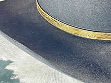 Western Unisex Hatband 27.75 x 1/2 in Fancy Hand Engraved Gold Cowboy Rodeo